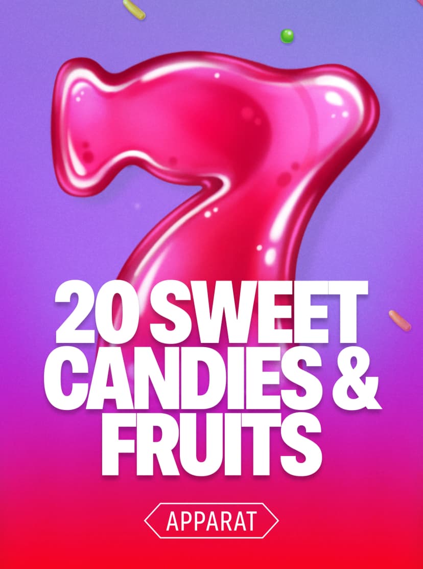 20 Sweet Candies & Fruits